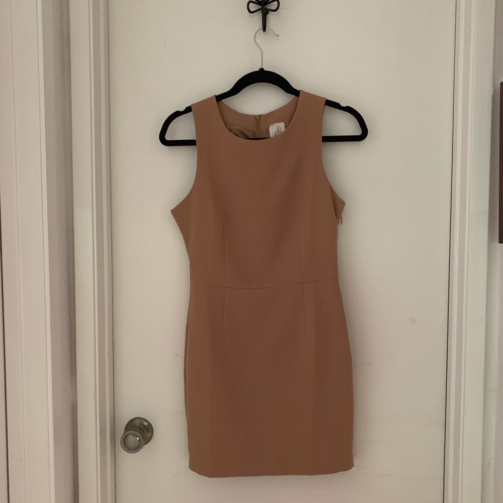 Camel Contemporary Dress